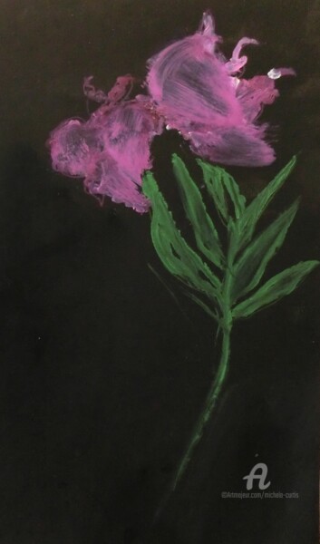 Painting titled "Flowering" by Michela Curtis, Original Artwork, Oil