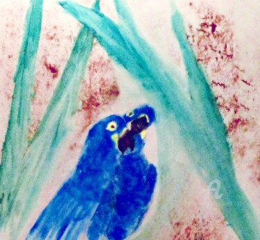 Pintura titulada "The Birds" por Michela Curtis, Obra de arte original, Oleo