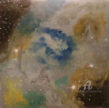 Pittura intitolato "A Star Is Born" da Michela Curtis, Opera d'arte originale, Olio