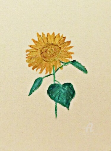 Malarstwo zatytułowany „The Sunflower” autorstwa Michela Curtis, Oryginalna praca, Olej