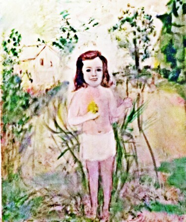 Malerei mit dem Titel "Innocence" von Michela Curtis, Original-Kunstwerk, Öl