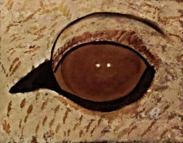 Pintura titulada "The Eye Of The Horse" por Michela Curtis, Obra de arte original, Oleo