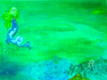 Malerei mit dem Titel "The Sea" von Michela Curtis, Original-Kunstwerk, Öl