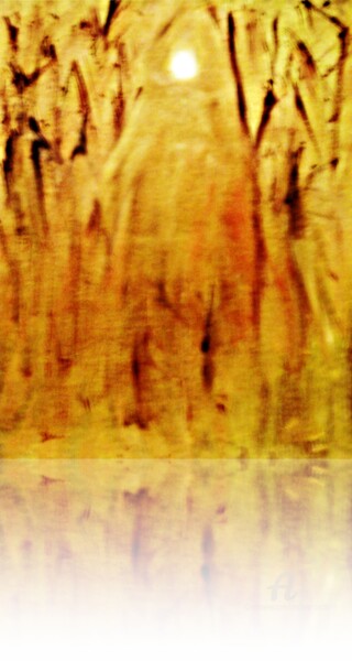 Картина под названием "Serenity" - Michela Curtis, Подлинное произведение искусства, Масло