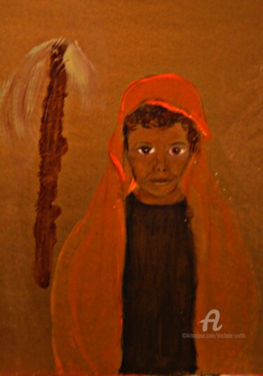 Peinture intitulée "The Nomad" par Michela Curtis, Œuvre d'art originale, Huile