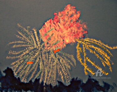 Painting titled "Beneath The Coral S…" by Michela Curtis, Original Artwork, Oil Mounted on Other rigid panel