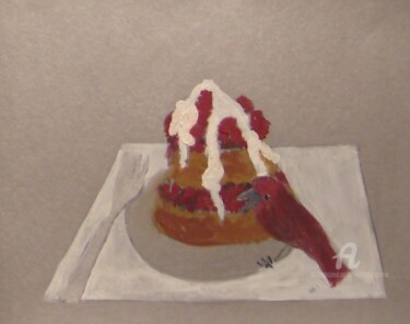 Painting titled "Dessert" by Michela Curtis, Original Artwork, Oil