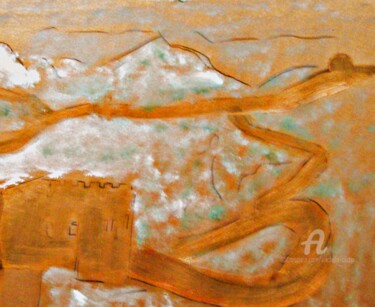 Картина под названием "The Great Wall" - Michela Curtis, Подлинное произведение искусства, Акрил
