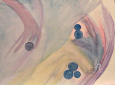 Картина под названием "Abstract 62" - Michela Curtis, Подлинное произведение искусства, Акварель