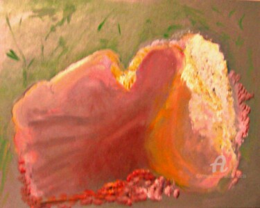 Картина под названием "The Pink Palace" - Michela Curtis, Подлинное произведение искусства, Масло