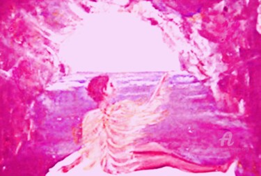 Peinture intitulée "The Rainbow Cave" par Michela Curtis, Œuvre d'art originale, Huile