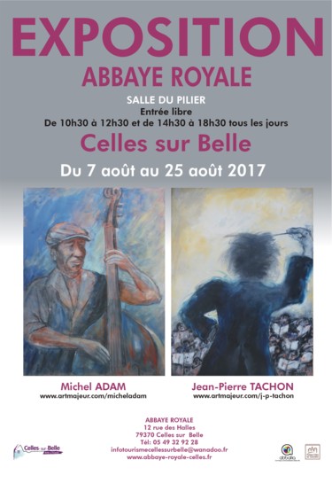 Pittura intitolato "EXPO ADAM-TACHON 20…" da Michel Adam, Opera d'arte originale