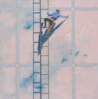 Pintura titulada "Façade 2" por Michel Adam, Obra de arte original, Acrílico