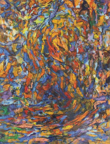 Peinture intitulée "Emergences" par Michel Adam, Œuvre d'art originale, Acrylique