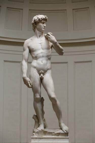 Sculpture titled "David" by Michelangelo, Original Artwork, Stone