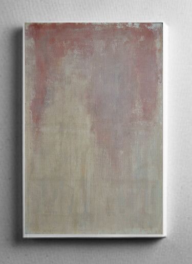 Painting titled "ROSE WALL CONTEMPLA…" by Michelangelo Alessandro, Original Artwork, Oil Mounted on Wood Stretcher frame