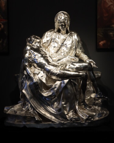 Sculpture titled "Michelangelo's Piet…" by Michelangelo Buonarroti Buonarroti, Original Artwork, Metals