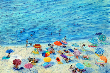 Pintura titulada "Spiagge Italiane" por Michelangelo Rossi, Obra de arte original, Oleo