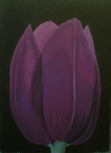 Pittura intitolato "tulipe" da Michel Béquet, Opera d'arte originale