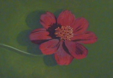Painting titled "cosmos chocolat" by Michel Béquet, Original Artwork, Pastel