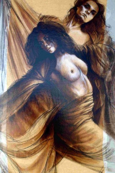 Peinture intitulée "Ascendance" par Michel Bona, Œuvre d'art originale