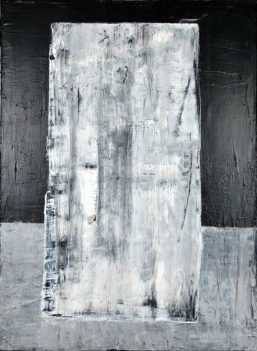 Painting titled "Stone 2" by Michel Boucharinc, Original Artwork, Acrylic Mounted on Wood Stretcher frame