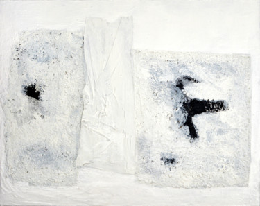 Peinture intitulée "Fragments blancs" par Michel Boucharinc, Œuvre d'art originale, Acrylique Monté sur Châssis en bois