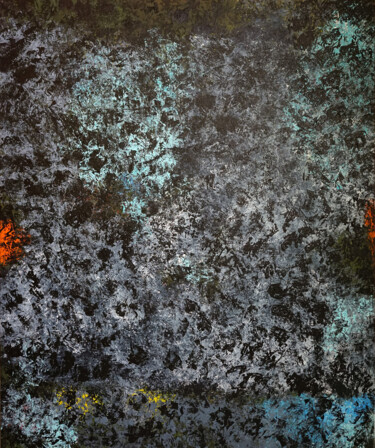 Картина под названием "Espace 2 "Cosmos"" - Michel Boucharinc, Подлинное произведение искусства, Акрил Установлен на Деревян…