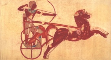 Peinture intitulée "Egypte -  Aménophis…" par Michel Cabon, Œuvre d'art originale