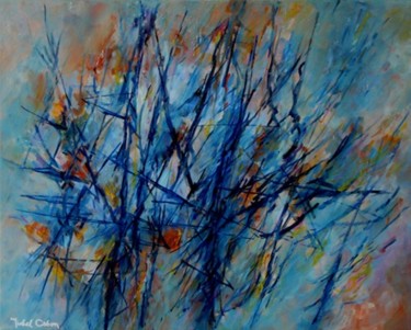 Peinture intitulée "Blue Break" par Michel Cabon, Œuvre d'art originale