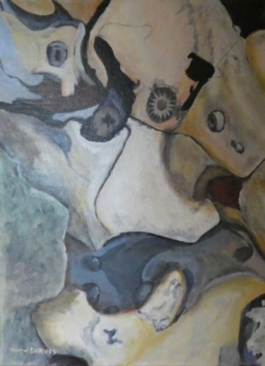 Peinture intitulée "scaramouche.jpg" par Michel Darves, Œuvre d'art originale, Acrylique