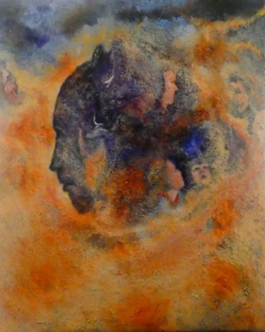 Peinture intitulée "La confrontation" par Michel Darves, Œuvre d'art originale, Acrylique