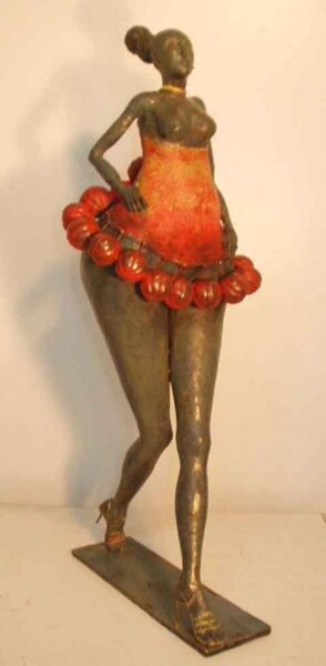Sculpture intitulée "mannequin melons" par Micheldejos, Œuvre d'art originale