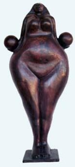 Sculpture intitulée "Vénus massue" par Micheldejos, Œuvre d'art originale