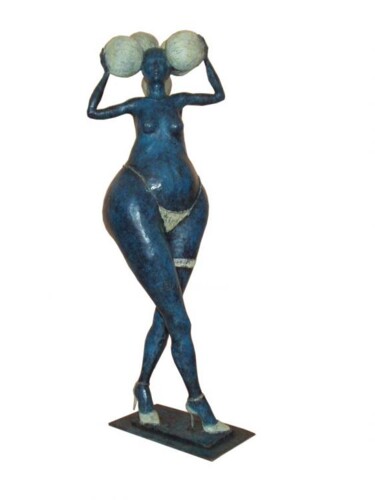 Sculpture intitulée "mannequin la mariée" par Micheldejos, Œuvre d'art originale