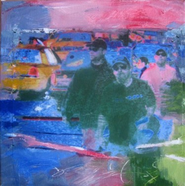 Painting titled "Traffic 3" by Michel De Mingo, Original Artwork