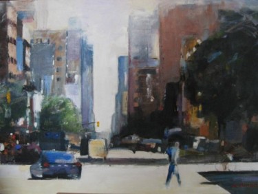 Peinture intitulée "6 th Avenue" par Michel De Mingo, Œuvre d'art originale