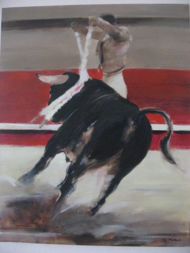 Painting titled "Feria (commande)" by Michel De Mingo, Original Artwork