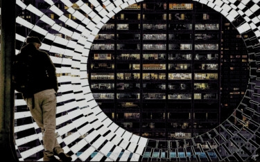 Digital Arts με τίτλο "Urbanisation en que…" από Michèle Baylet-Brunet, Αυθεντικά έργα τέχνης, Ψηφιακή ζωγραφική Τοποθετήθηκ…