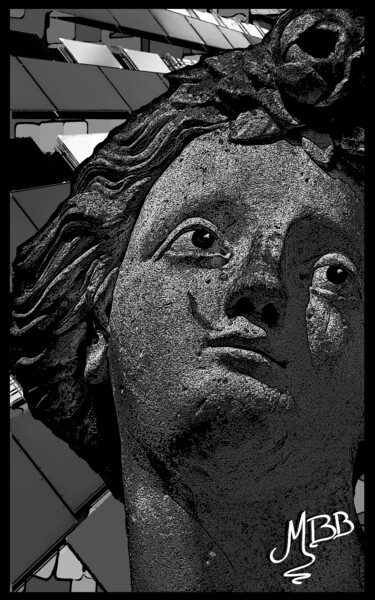 Arte digitale intitolato "Charme antique" da Michèle Baylet-Brunet, Opera d'arte originale, Pittura digitale Montato su Allu…
