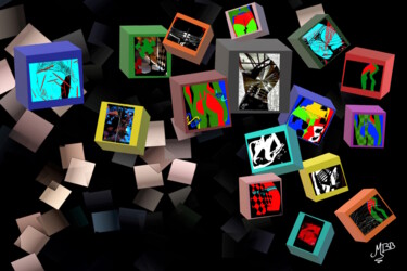 "Billboard colors -…" başlıklı Dijital Sanat Michèle Baylet-Brunet tarafından, Orijinal sanat, Dijital Resim