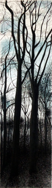Peinture intitulée "4" par Michèle Caranove, Œuvre d'art originale, Encre