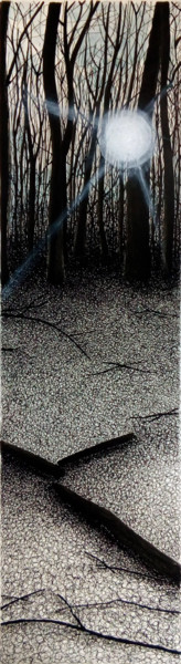 Peinture intitulée "5" par Michèle Caranove, Œuvre d'art originale, Encre