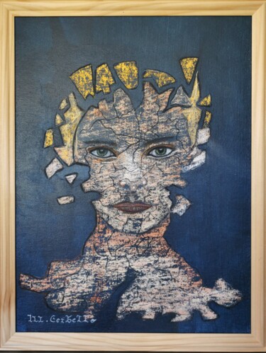 Рисунок под названием "Eclats de verre" - Michèle Cerbello (Pastelliste), Подлинное произведение искусства, Пастель