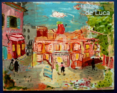 Pintura titulada "Lisboa" por Michele De Luca, Obra de arte original