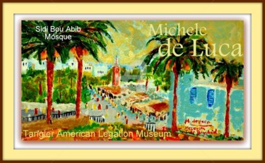 Pintura titulada "Tangier American Le…" por Michele De Luca, Obra de arte original