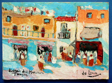 Schilderij getiteld "TANGER - MARSHAN" door Michele De Luca, Origineel Kunstwerk