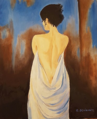 Painting titled "INTIMITE" by Michele Devinante, Original Artwork, Oil