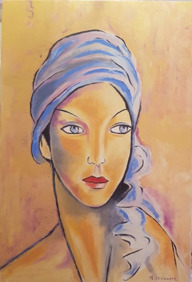 Pintura titulada "" Féminité "" por Michele Devinante, Obra de arte original, Oleo