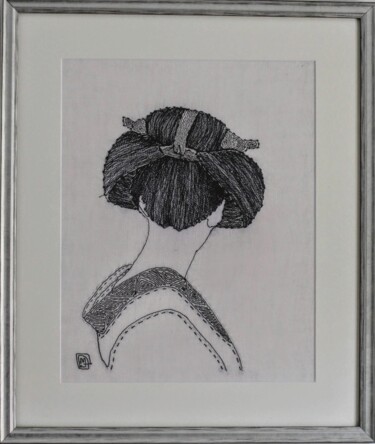 纺织艺术 标题为“MISUMI Beauté pure” 由Michèle Duvillet, 原创艺术品, 线